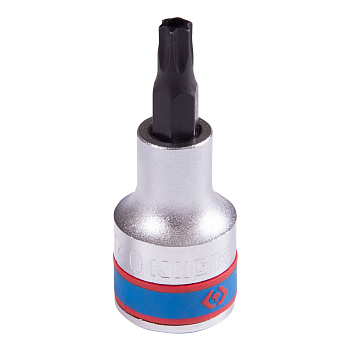 KING TONY Насадка (бита) торцевая 1/2", Torx, T40, L = 60 мм, с отверстием