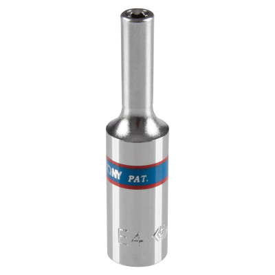 KING TONY Головка торцевая TORX Е-стандарт 1/4", E4, L = 50 мм