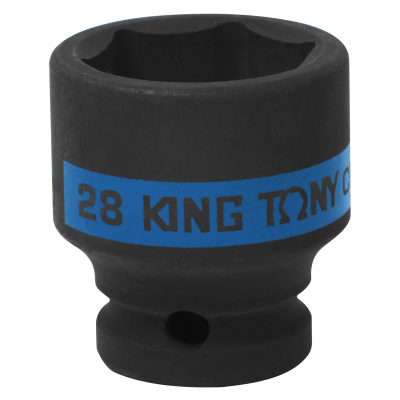 KING TONY Головка торцевая ударная шестигранная 1/2", 28 мм