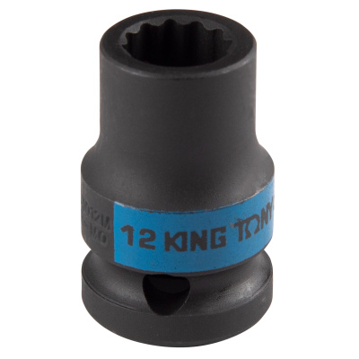 Головка торцевая ударная двенадцатигранная 1/2", 12 мм KING TONY 453012M