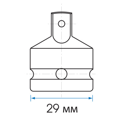 Переходник ударный 1/2">3/8", с шариковым фиксатором KING TONY 4863P