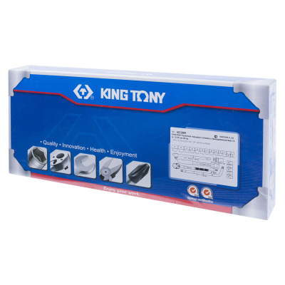 KING TONY Набор торцевых головок с принадлежностями 1/2", двенадцатигранные, 10-32 мм, 24 предмета