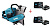 Аккумуляторный резчик Makita CE001GD402 • 2x36V XGT • BL • d-355x25.4 мм • рез 127 мм • 5300 об/мин • набор для подачи воды • AFT • WG • в комплекте 2x4.0Ah и 2xDC40RA