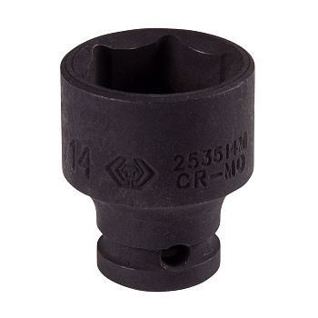 KING TONY Головка торцевая ударная шестигранная 1/4", 14 мм