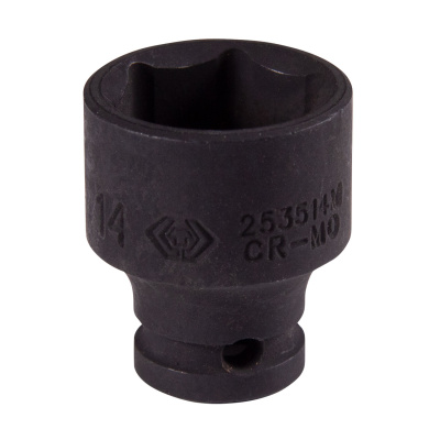 KING TONY Головка торцевая ударная шестигранная 1/4", 14 мм