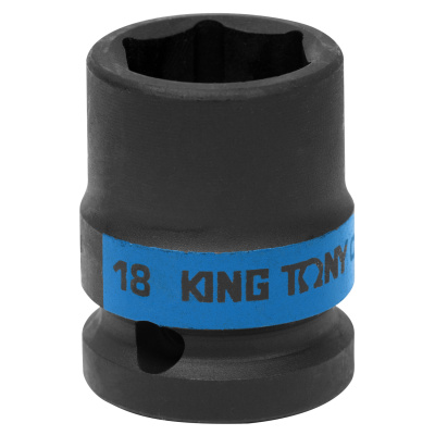 KING TONY Головка торцевая ударная шестигранная 1/2", 18 мм