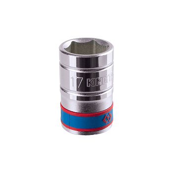 KING TONY Головка торцевая стандартная шестигранная 1/2", 17 мм
