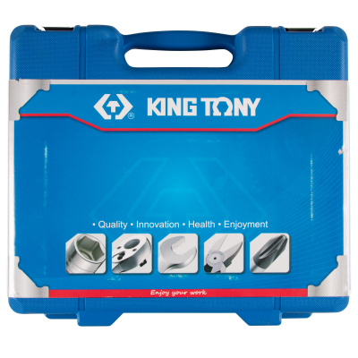 KING TONY Набор ударных глубоких торцевых головок 3/4", шестигранные, 19-41 мм, 14 предметов