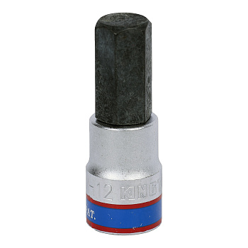KING TONY Насадка (бита) торцевая 3/8", Hex, 12 мм, L = 50 мм