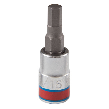 KING TONY Насадка (бита) торцевая 1/4", Hex, 3/16", L = 37 мм
