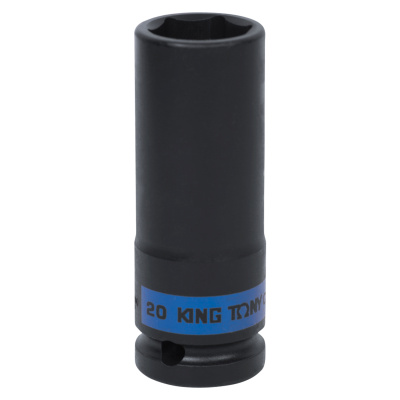 KING TONY Головка торцевая ударная глубокая шестигранная 1/2", 20 мм