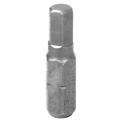 KING TONY Вставка (бита) торцевая 1/4", Hex, 5 мм, 25 мм
