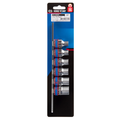 Набор торцевых головок 1/2", TORX Е-стандарт, E10-E20, 6 предметов KING TONY 4106PR