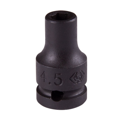 KING TONY Головка торцевая ударная шестигранная 1/4", 4,5 мм