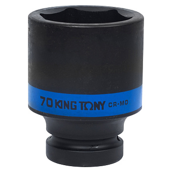 Головка торцевая ударная глубокая шестигранная 1", 70 мм KING TONY 843570M