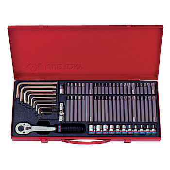 Набор вставок (бит) 3/8", Torx, Spline, Hex, 69 предметов  KING TONY 5169PR