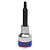 KING TONY Насадка (бита) торцевая 1/2", Torx, T27, L = 80 мм, с отверстием