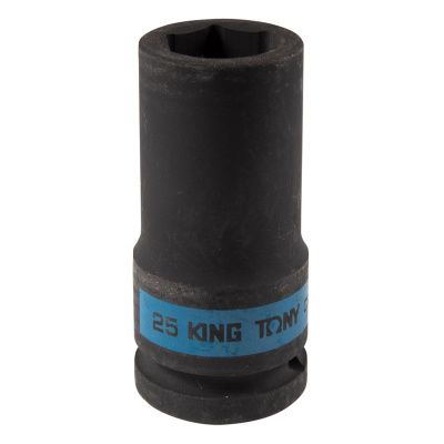 KING TONY Головка торцевая ударная глубокая шестигранная 3/4", 25 мм