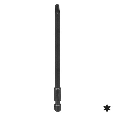 Вставка (бита) торцевая 1/4", Torx, Т25, 110 мм, для шуруповерта KING TONY 711125T