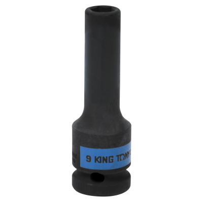 KING TONY Головка торцевая ударная глубокая шестигранная 1/2", 9 мм