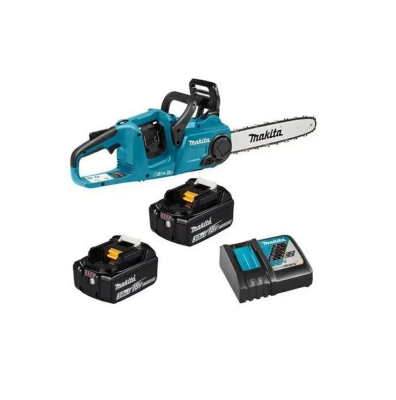 Аккумуляторная цепная пила Makita DUC353RF2 • 18V X2 LXT • BL • 14/35 см • 3/8 • 1.1 мм • 20 м/с • XPT • в комплекте 2xBL1830B DC18RC