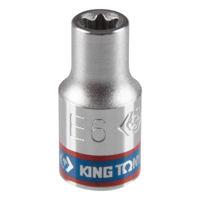 Головка торцевая TORX Е-стандарт 1/4", E6, L = 24 мм KING TONY 237506M