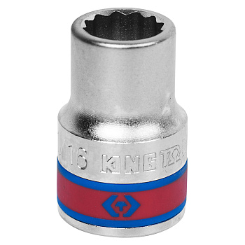 KING TONY Головка торцевая стандартная двенадцатигранная 3/4", 11/16", дюймовая