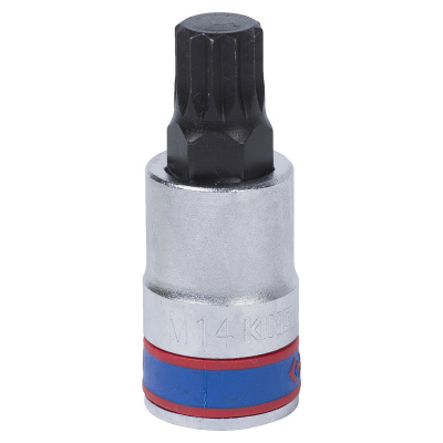 KING TONY Насадка (бита) торцевая 1/2", Spline, M18, L = 60 мм