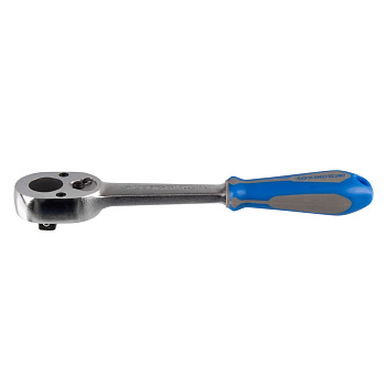 Трещотка 3/8", 200 мм, 32 зубца, флажковая, фиксатор KING TONY 3779-08G