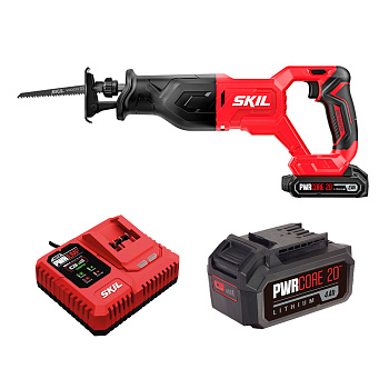 Комплект: аккумуляторная сабельная пила SKIL RS5870, ЗУ SKIL QC5360 (6А) и АКБ SKIL BY5196 (4Ач)