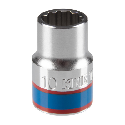 Головка торцевая стандартная двенадцатигранная 3/8", 10 мм KING TONY 333010M