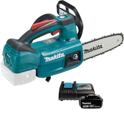 Аккумуляторная цепная пила Makita DUC204SF • 18V LXT • 570 Вт • 8/20 см • 3/8 • 1.1 мм • 24 м/с • XPT