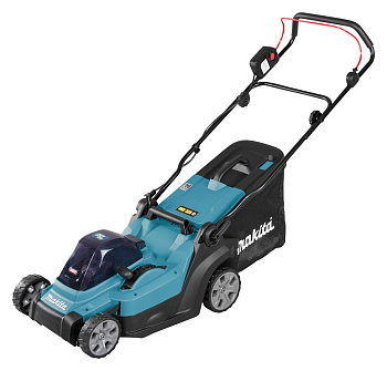 Газонокосилка аккумуляторная Makita LM003GU102 • XGT 40Vmax • 740 Вт • ширина 38 см • травосборник 40 л • 3в1 • в комплекте BL4040F, DC40RC