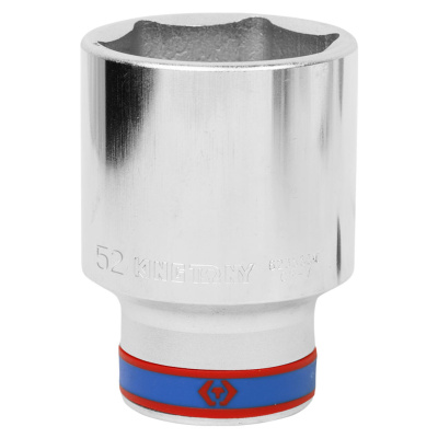 KING TONY Головка торцевая глубокая шестигранная 3/4", 52 мм