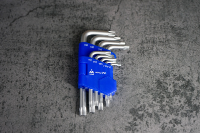 Набор накидных ключей и Torx L-образных, ложемент, 18 предметов МАСТАК 5-23118