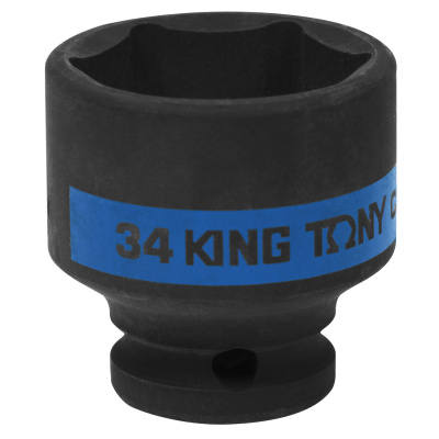 KING TONY Головка торцевая ударная шестигранная 1/2", 34 мм