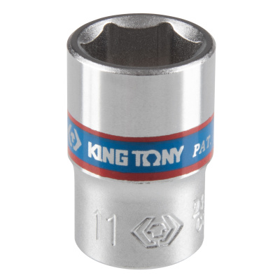 Головка торцевая стандартная шестигранная 1/4", 11 мм KING TONY 233511M
