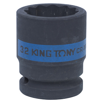 KING TONY Головка торцевая ударная двенадцатигранная 3/4", 32 мм