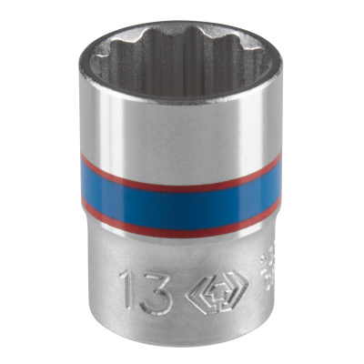 Головка торцевая стандартная двенадцатигранная 1/4", 13 мм KING TONY 233013M