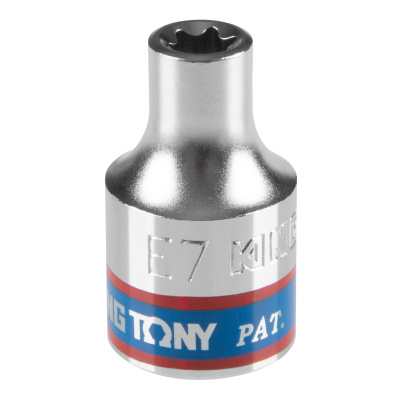 Головка торцевая TORX Е-стандарт 3/8", E7, L = 28 мм KING TONY 337507M