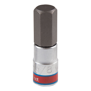 KING TONY Насадка (бита) торцевая 1/4", Hex, 3/8", L = 37 мм