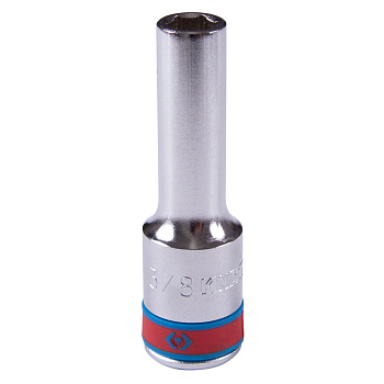 KING TONY Головка торцевая глубокая шестигранная 1/2", 3/8", дюймовая