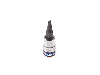 Насадка (бита) торцевая 1/4", Slotted, 4х0,8 мм, L = 37 мм  KING TONY 203204