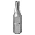 Вставка (бита) торцевая 1/4", Torx, T9, 25, с отверстием KING TONY 102509U