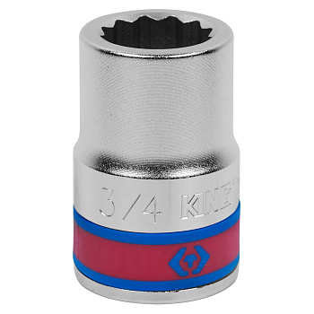 KING TONY Головка торцевая стандартная двенадцатигранная 3/4", 3/4", дюймовая
