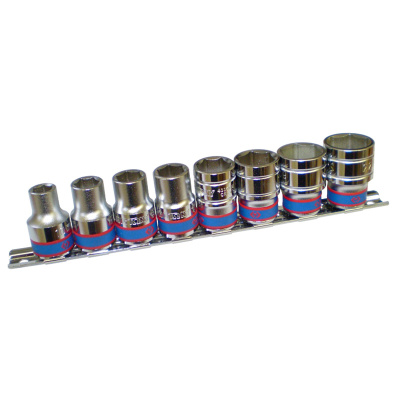 KING TONY Набор торцевых головок 1/2", шестигранные, 10-22 мм, 8 предметов