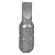 Вставка (бита) торцевая 1/4", Slotted, 5х0,8 мм, 25 мм KING TONY 102505S1