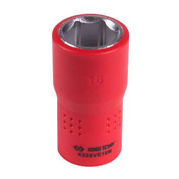 KING TONY Головка торцевая диэлектрическая шестигранная 1/2", 18 мм