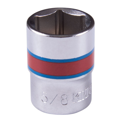 KING TONY Головка торцевая стандартная шестигранная 3/8", 5/8", дюймовая