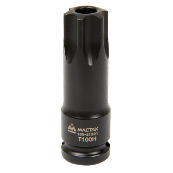 МАСТАК Насадка (бита) торцевая 1/2", TORX TR, T100H, L=78 мм, для шкива распредвала